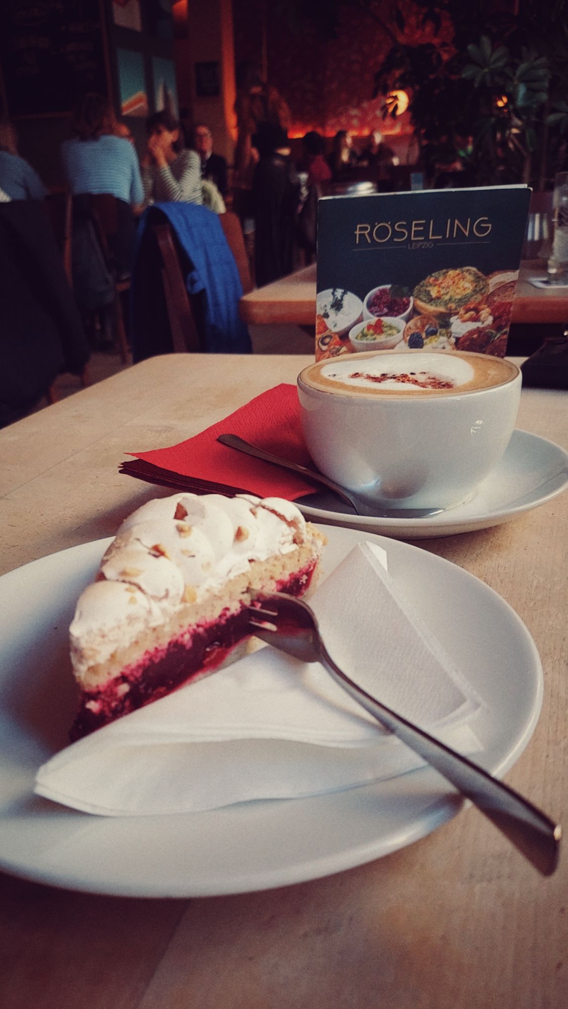 Coffee and pie in a Leipzig Caf&eacute;. 